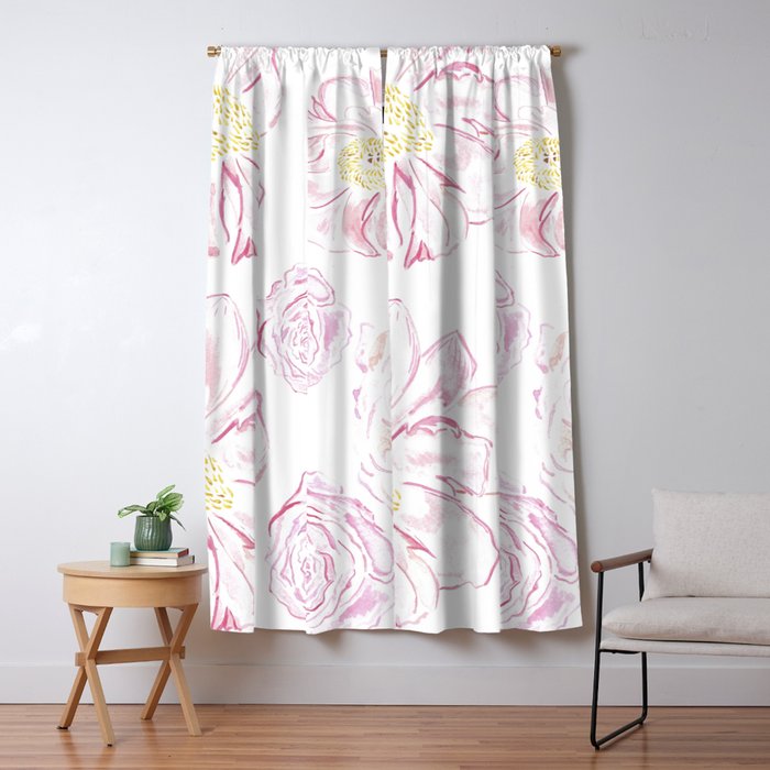 Abstract Flowers #society6 #buyart Window Curtain Gallery Image 5