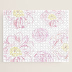 Abstract Flowers #society6 #buyart Jigsaw Puzzle Gallery Image 1