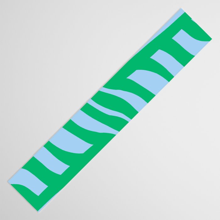 Wavy Zebra Green Table Runner Gallery Image 3