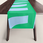 Wavy Zebra Green Table Runner Gallery Image 1