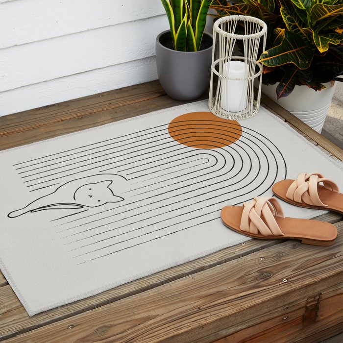 Cat Landscape 154 Outdoor Rug Gallery Image 2