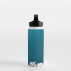 Minimalist Ice Bergs in the blue Ocean Water Bottle Gallery Image 3