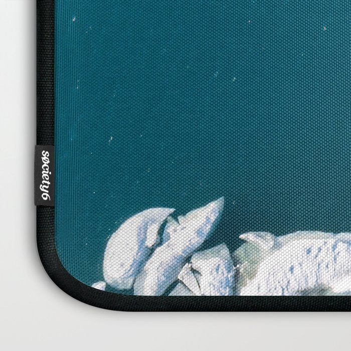Minimalist Ice Bergs in the blue Ocean Laptop Sleeve Gallery Image 3