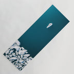 Minimalist Ice Bergs in the blue Ocean Yoga Mat Gallery Image 1
