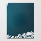 Minimalist Ice Bergs in the blue Ocean Notebook Gallery Image 4