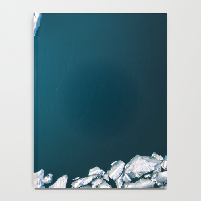 Minimalist Ice Bergs in the blue Ocean Notebook Gallery Image 4