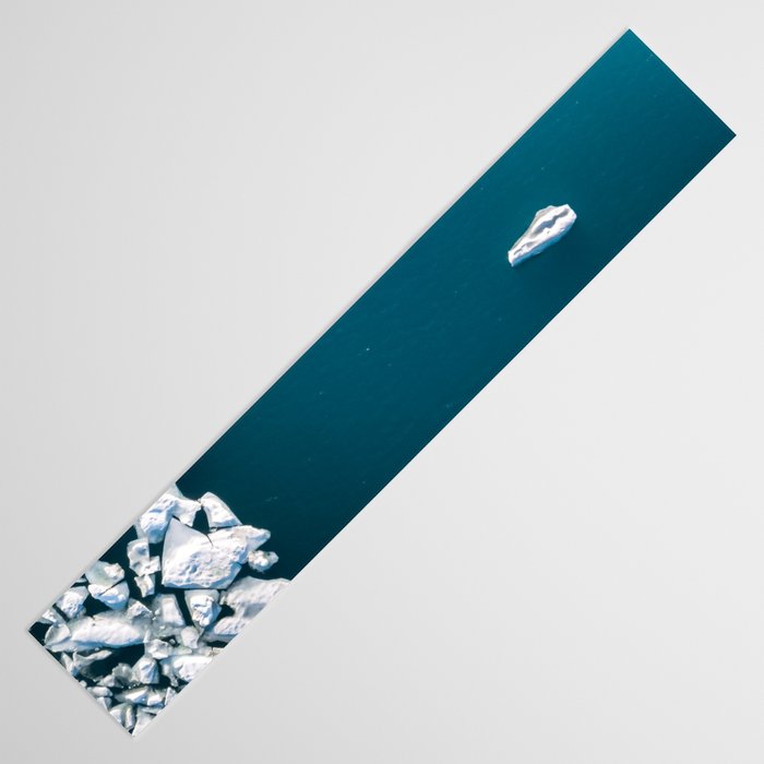 Minimalist Ice Bergs in the blue Ocean Table Runner Gallery Image 3