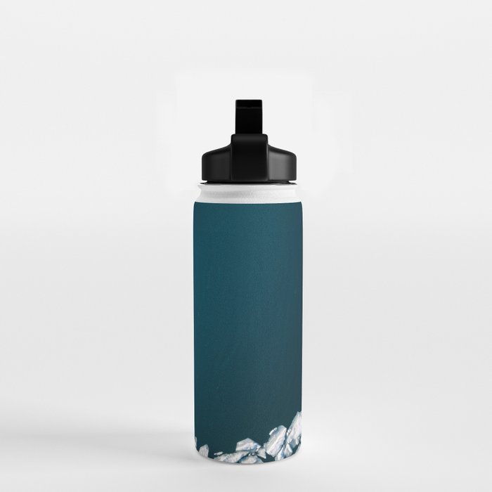 Minimalist Ice Bergs in the blue Ocean Water Bottle Gallery Image 2