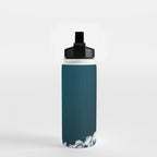 Minimalist Ice Bergs in the blue Ocean Water Bottle Gallery Image 2