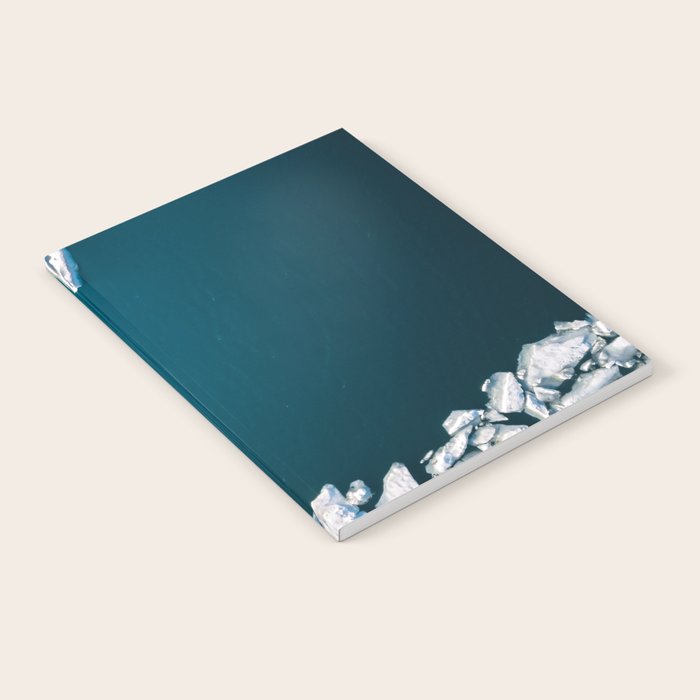Minimalist Ice Bergs in the blue Ocean Notebook Gallery Image 2