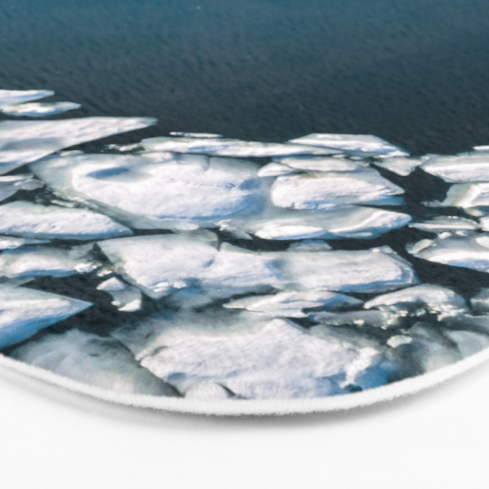 Minimalist Ice Bergs in the blue Ocean Bath Mat Gallery Image 3