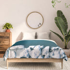 Minimalist Ice Bergs in the blue Ocean Comforter Gallery Image 3