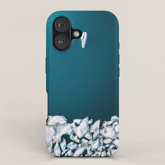Minimalist Ice Bergs in the blue Ocean iPhone Case Gallery Image 1
