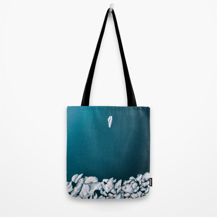 Minimalist Ice Bergs in the blue Ocean Tote Bag Gallery Image 2