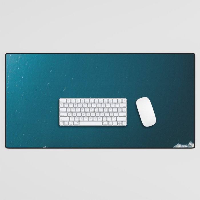 Minimalist Ice Bergs in the blue Ocean Desk Mat Gallery Image 1