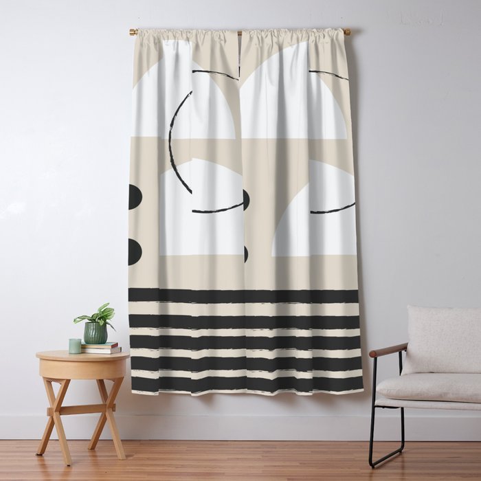Abstract Modern Art Window Curtain Gallery Image 1