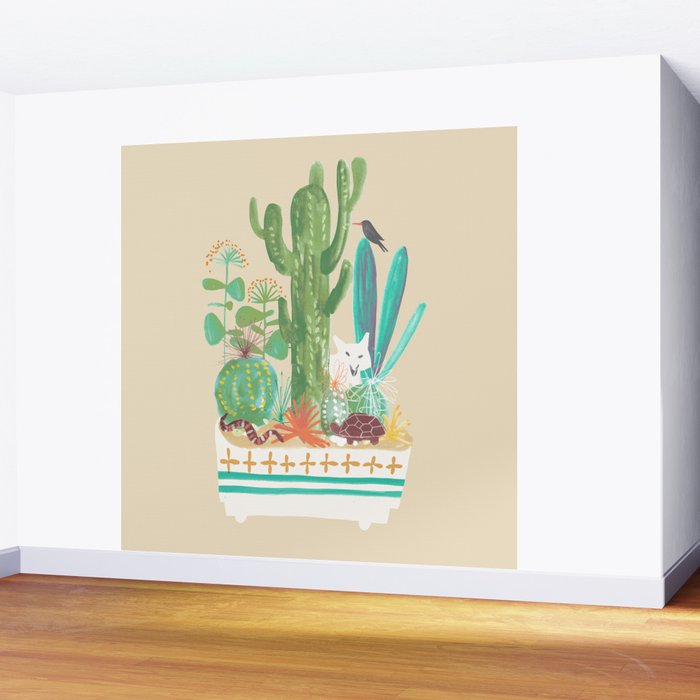 Desert planter Wall Mural Gallery Image 2