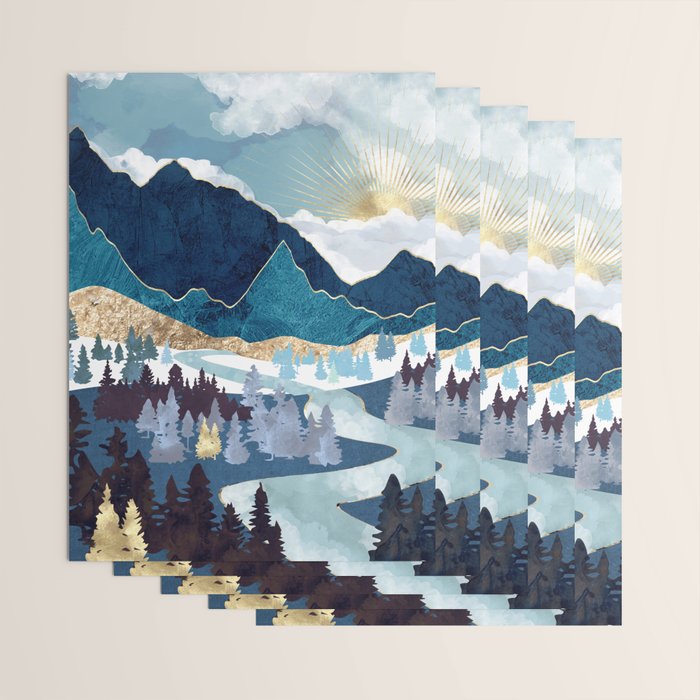 Valley Sunrise Wrapping Paper Gallery Image 3