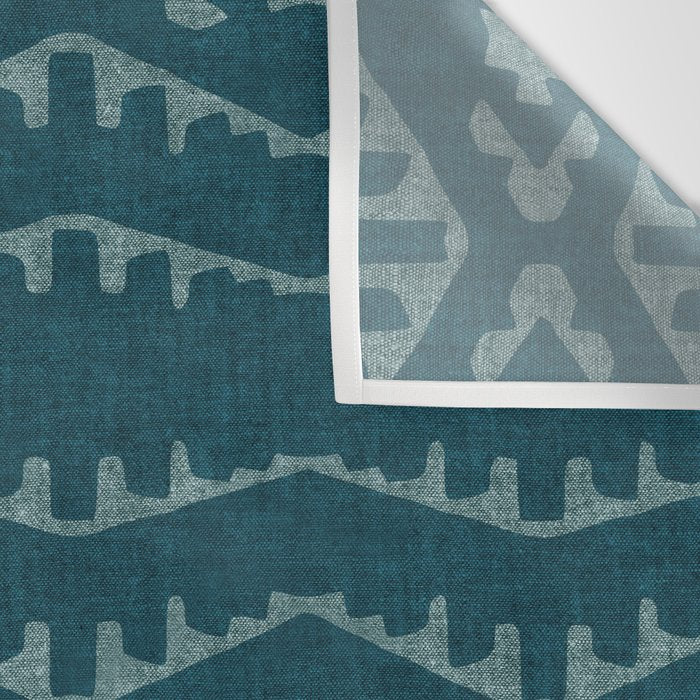 Country Western Pattern in Teal Wall Tapestry Gallery Image 3