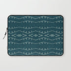 Country Western Pattern in Teal Laptop Sleeve Gallery Image 1