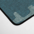 Country Western Pattern in Teal Desk Mat Gallery Image 4