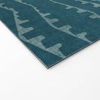 Country Western Pattern in Teal Welcome Mat Gallery Image 2