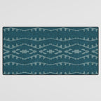 Country Western Pattern in Teal Desk Mat Gallery Image 3