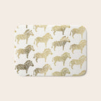 Golden Zebras Bath Mat Gallery Image 1