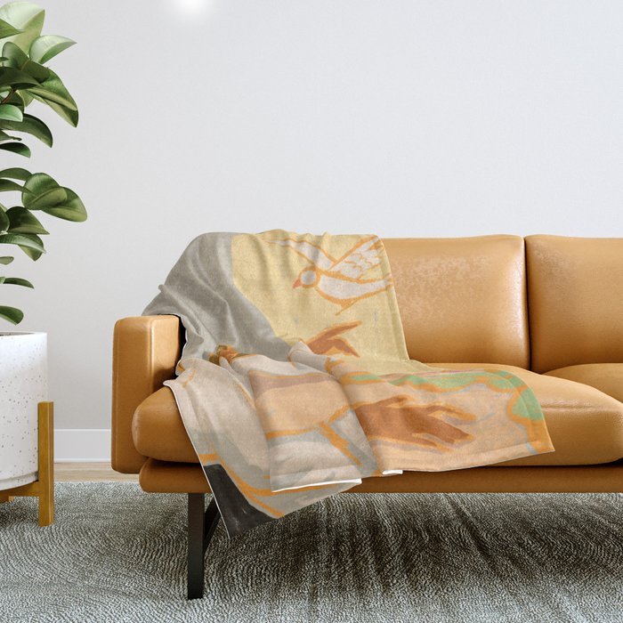 Free Bird Throw Blanket Gallery Image 1