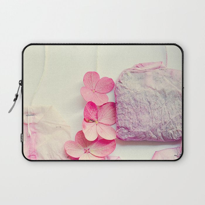 The Art of Tea - white still life photograph wall decor Laptop Sleeve Gallery Image 1