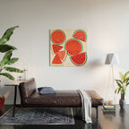 Sliced Watermelon Wood Wall Art Gallery Image 2