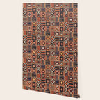 Geometric Tribal Patchwork Rug Design Wallpaper Gallery Image 2