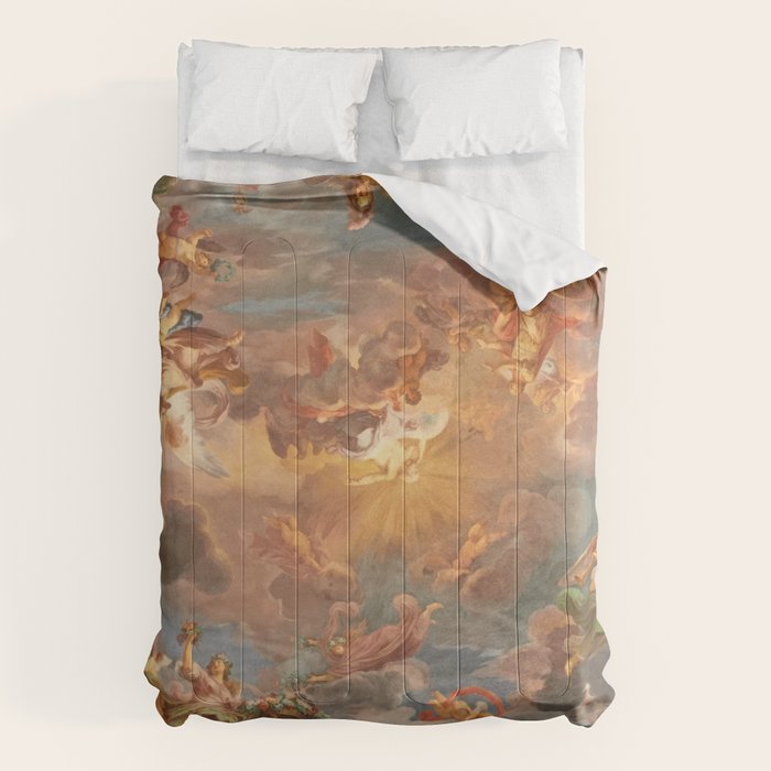 Renaissance Painting Cherubs Rome Fresco Ceiling Comforter Gallery Image 6