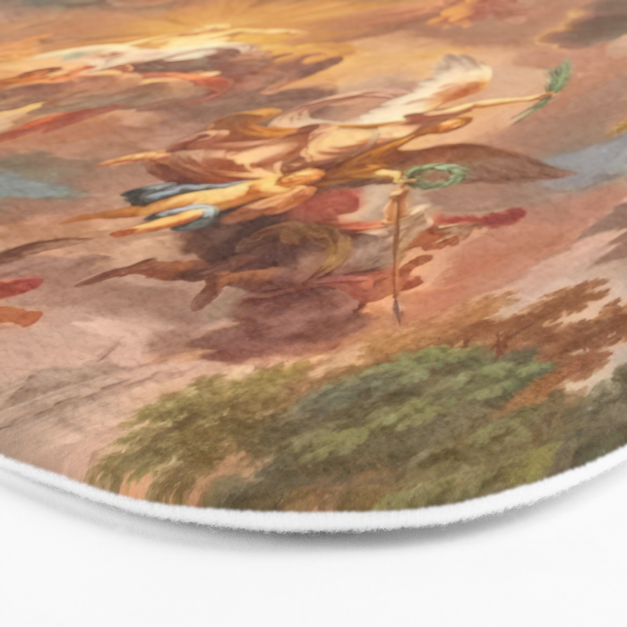 Renaissance Painting Cherubs Rome Fresco Ceiling Bath Mat Gallery Image 3