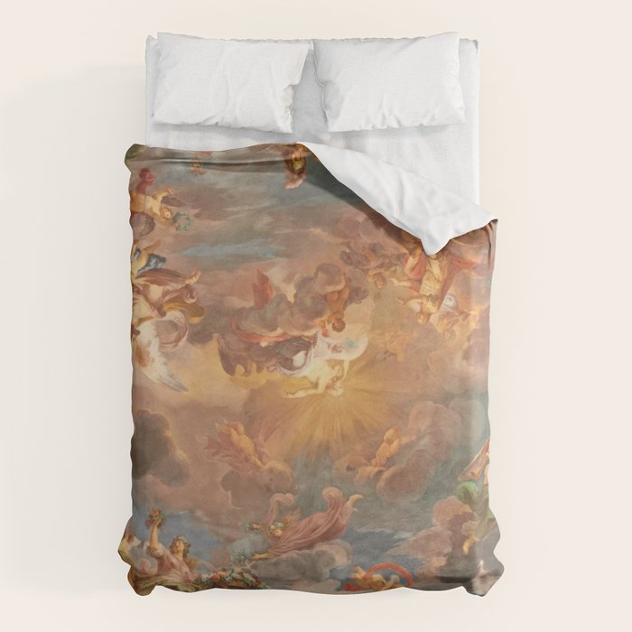 Renaissance Painting Cherubs Rome Fresco Ceiling Duvet Cover Gallery Image 1