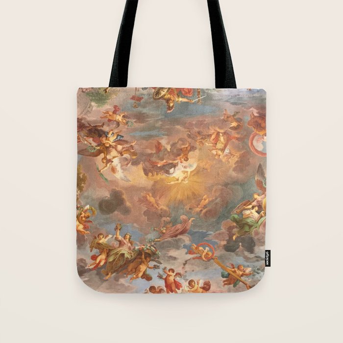 Renaissance Painting Cherubs Rome Fresco Ceiling Tote Bag Gallery Image 1