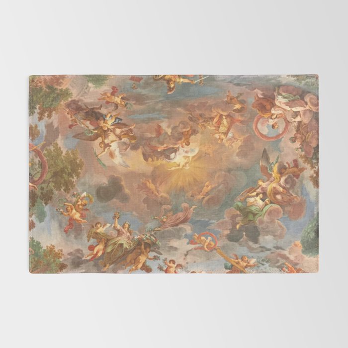 Renaissance Painting Cherubs Rome Fresco Ceiling Rug Gallery Image 2