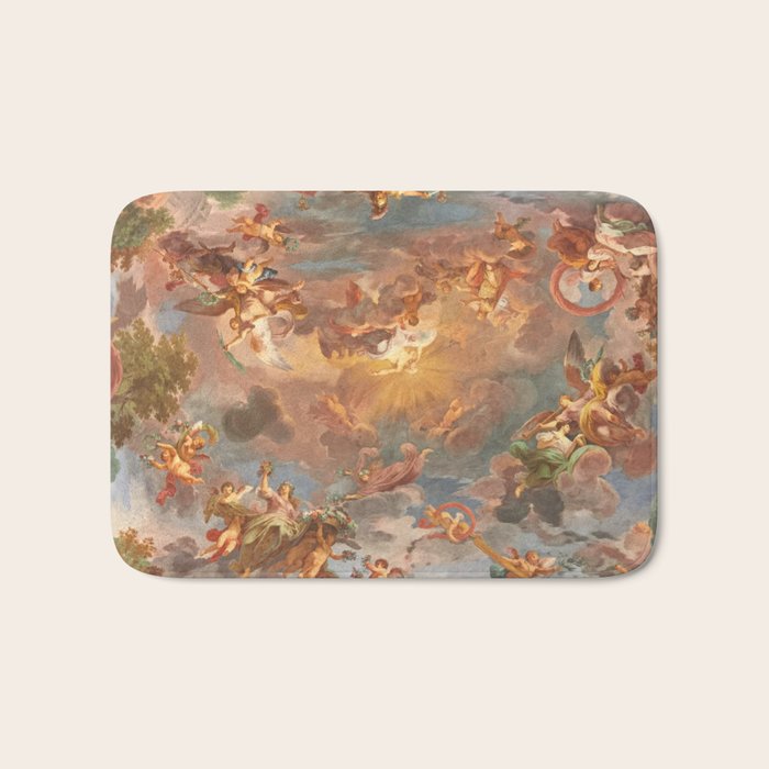 Renaissance Painting Cherubs Rome Fresco Ceiling Bath Mat Gallery Image 1