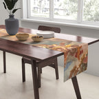 Renaissance Painting Cherubs Rome Fresco Ceiling Table Runner Gallery Image 2