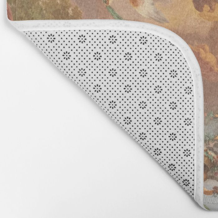 Renaissance Painting Cherubs Rome Fresco Ceiling Bath Mat Gallery Image 2