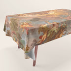 Renaissance Painting Cherubs Rome Fresco Ceiling Tablecloth Gallery Image 1