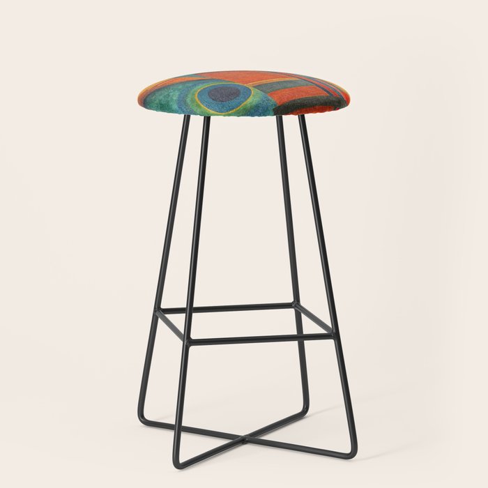 Wassily Kandinsky "Brown silence" (1925) Stool Gallery Image 1