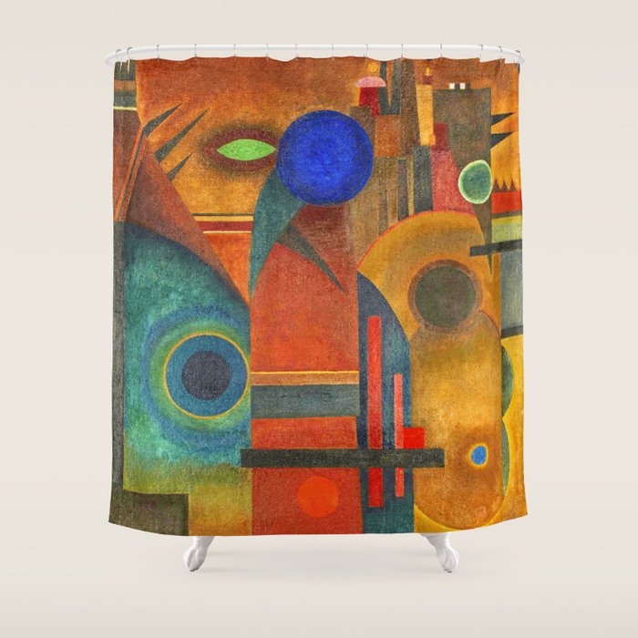 Wassily Kandinsky "Brown silence" (1925) Shower Curtain Gallery Image 1