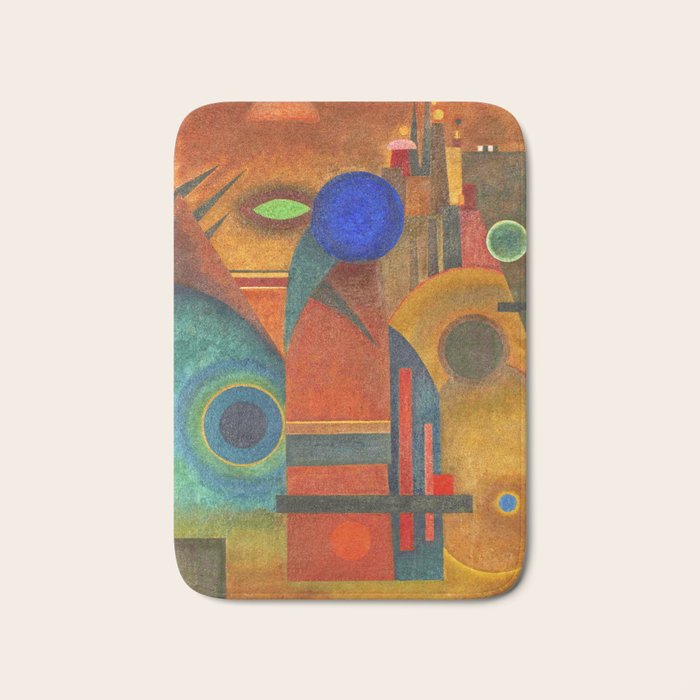 Wassily Kandinsky "Brown silence" (1925) Bath Mat Gallery Image 1
