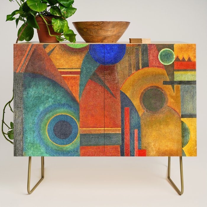 Wassily Kandinsky "Brown silence" (1925) Credenza Gallery Image 1
