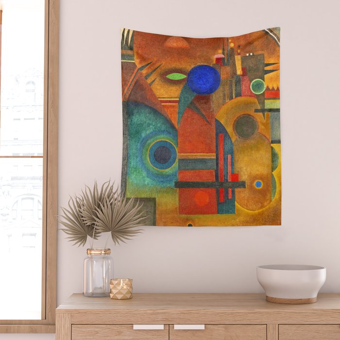 Wassily Kandinsky "Brown silence" (1925) Wall Tapestry Gallery Image 2