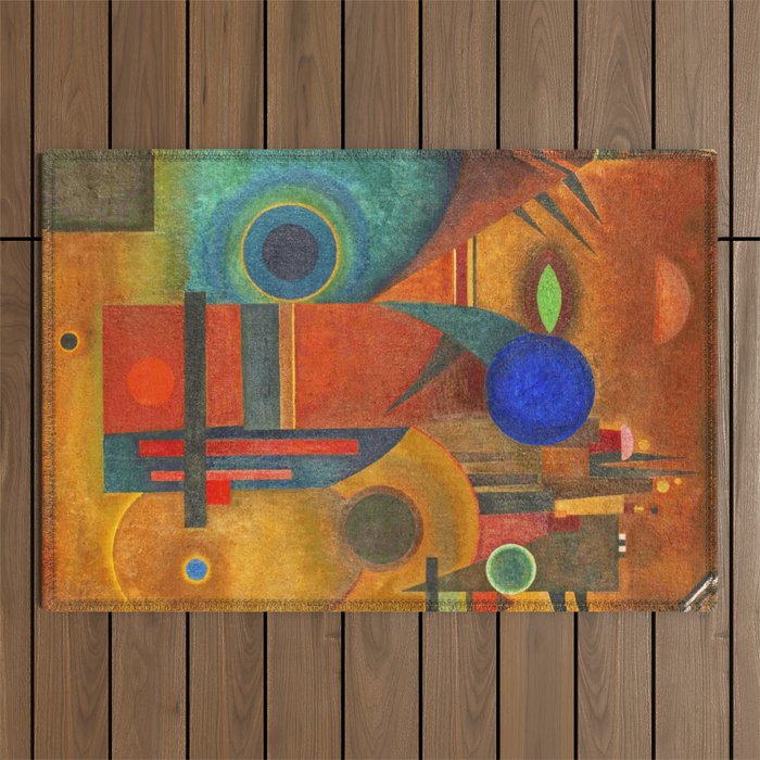 Wassily Kandinsky "Brown silence" (1925) Outdoor Rug Gallery Image 1
