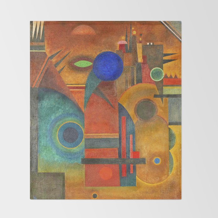 Wassily Kandinsky "Brown silence" (1925) Throw Blanket Gallery Image 2