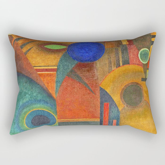 Wassily Kandinsky "Brown silence" (1925) Rectangular Pillow Gallery Image 2
