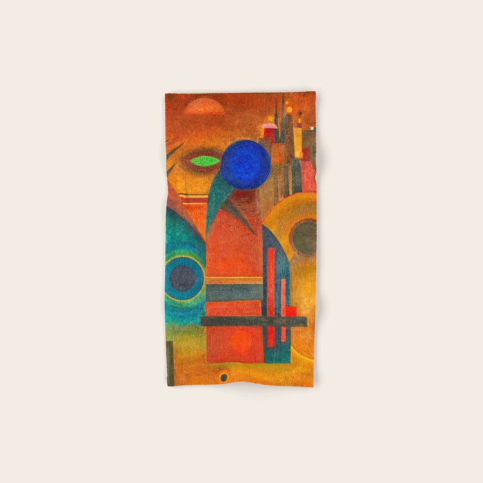 Wassily Kandinsky "Brown silence" (1925) Bath Towel Gallery Image 1